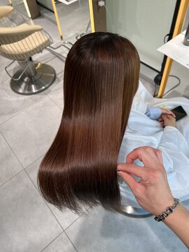 ロンドメリア 天神大名店(Lond Melia) イメチェンヘアスタイル美髪のススメワイドバングブルーブラック