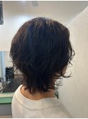 ニュアンスパーマ×ショートウルフ