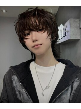 ヴェイン 渋谷(vain) 無造作ウルフ アッシュブラウン