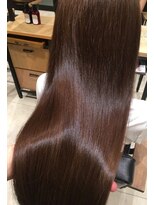 エクファ ヘアエステアンドスパ(ex-fa hair esthe&spa) ホワイトグレージュ/デジタルパーマ/チェリーブラウン/南草津
