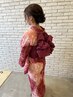 【夏/浴衣】ヘアセット＋浴衣着付け　￥8,000→￥6,500