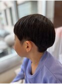 刈り上げ×マッシュ。