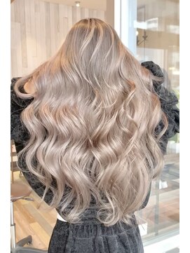 ラグーン(LAGOON) ホワイトミルクティーベージュ/バレイヤージュ/ケアブリーチ