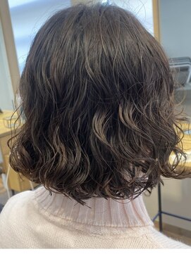 ふわふわボブパーマ