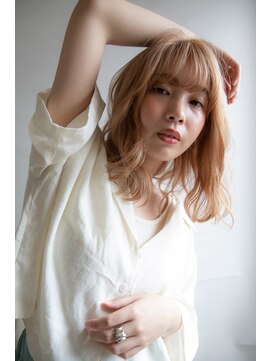 マイ ヘア デザイン 岡崎(MY hair design) ミディアムレイヤー＊グラデーションカラー＊ハニーベージュ