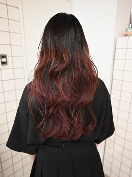 カルテ(QUARTE) グラデーション ワインレッド