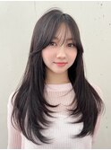 ◎ レイヤーカット 似合わせカット ダークアッシュ 大人ガーリー