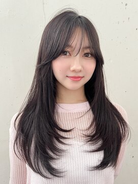 ビーチ(BEACH) ◎ レイヤーカット 似合わせカット ダークアッシュ 大人ガーリー