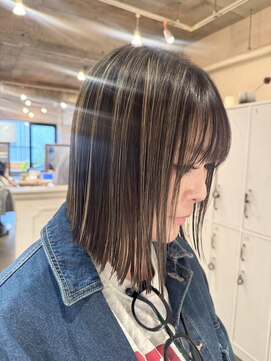 テラス 銀座(terrace) コントラストハイライト/ボブ/髪質改善/銀座/30代/40代