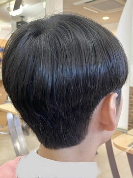 カットハウス はさみの部屋 学生/メンズ/マッシュショート/ソフトかりあげ/黒髪