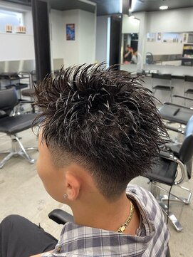 ライズ 渋谷店(RISE) 束感ツーブロックサマーショートツイストスパイラルパーマ