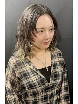 セレーネヘアー 難波店(Selene hair) 顔周りレイヤー×デザインカラー