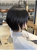 ショートレイヤー/暗髪/イメチェン