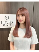 ハーツオオサカ(HE:ARTS OSAKA)&nbsp;韓国髪質改善艶カラー透明感ロング韓国ロング韓国ヘア