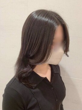 トイロ(toiro) レイヤーカットミルクティーベージュブリーチなしダブルカラー