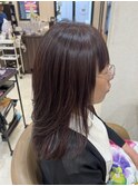 ピンクブラウンカラー