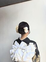 京都ヘアセット着付け専門サロン 夢館 五条店(yumeyakata)&nbsp;シンプルシニヨン