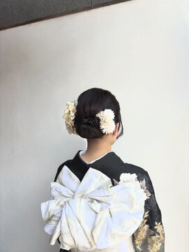 京都ヘアセット着付け専門サロン 夢館 五条店(yumeyakata) シンプルシニヨン