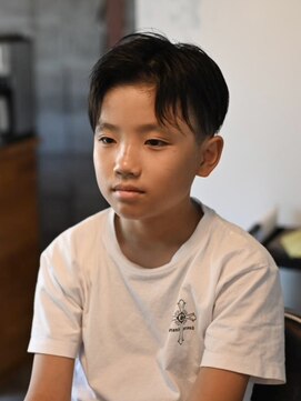 リム メンズヘア(LIM men's hair) 夏髪男の子フェザーショート【倉敷メンズカット/キッズカット】