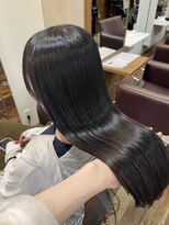 アズーア ヘアーアンドスパ(azure hair&spa)&nbsp;酸性ストレート×ダークラベンダー