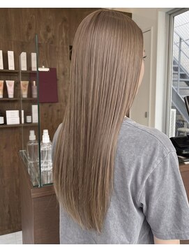 零秒女髪 千里丘店 艶やかで美しい髪質改善ロングヘアカラー艶髪美髪髪質改善カラー