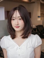 ヴィヴィッド オモテサンドウ(ViViD omotesando)&nbsp;【オフィスで浮かない】レイヤーミディ/ラベンダーグレージュ