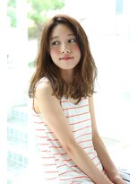 アンアミ オモテサンドウ(Un ami omotesando)&nbsp;【Un ami】モードミディアム×ミルクティーカラー　工藤　由佳