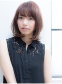 【Allure】くびれミディ×モーブカラー ワンカールロブ 水越