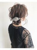 三つ編みお団子アレンジ