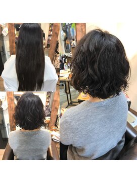 アティック(attic) ばっさりパーマ