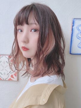 ブルーダー(Bruder) インナーカラー　　デザインカラー　エアリーミディ