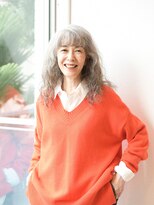 えがお美容室&nbsp;【えがお美容室】60代に人気☆ロングハイライトウェーブ