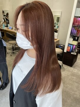 アヴァンス 京橋店(AVANCE) オレンジブラウン&髪質改善！この艶感とサラサラヘアーで美髪