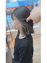 ヘアープレイス ピリオドアック(Hair Place .Acc) グレー×イヤリングカラー☆