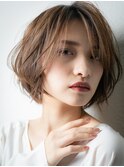外国人風カラーバリアージュ抜け感ひし形ボブz川口20代30代40代!