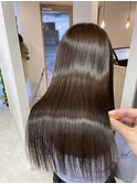 【Lana】暗髪アイスココアブラウン艶髪 髪質改善