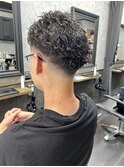 スパイラルパーマ フェード スキンフェード メンズカット 葛西