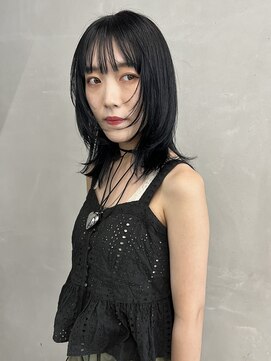 ネアー 新潟(NEER) レイヤーカット○ブルーブラック○ダークグレー○黒染めもどき