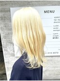 [HONEY斉藤]セミディ×ホワイトブロンド