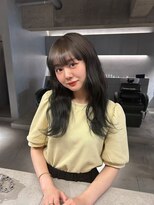 リール(rire)&nbsp;rireイメチェン前髪アンブレラカラーこなれミディウェーブパーマ