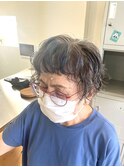 ポイントカラー、パーマスタイル