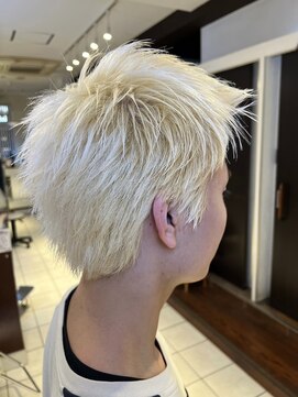 ゴッド ヘアーアンドメイク 高崎西口店(GOD Hair & Make) スパイキー＋ワンブリーチ