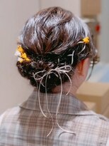 フォーエス(4S)&nbsp;リボン編み込みシニヨン ～バースデーヘアアレンジ～