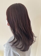 ブリーチなしでも叶う透明感カラー２