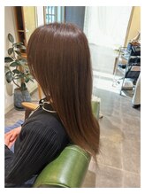 ヘアーサロン ポルト(hair salon Porto) シルキーストレート × ナチュラルブラウン