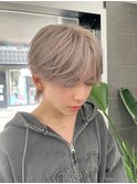 シースルーマッシュ　ミルクティーベージュ としお