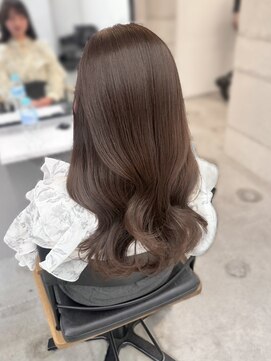 フォンズ(FONS) 上品韓国ヘアラベンダーグレージュ