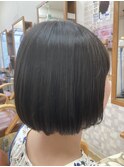 自然なボブストレート