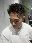 MEN'S/ショートスパイラルパーマ/短髪/フェード