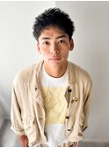 スパイキーショート/MEN’S HAIR/フェザーパーマ/メンズ/伏見/栄